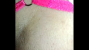 hilo dental rojo vestido trasparente