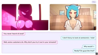 Nicole Risky Job [Hentai game ] Ep.5 twerking and anal dildo on cam