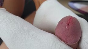Wife Started to Give Me a Footjob, After Fucking I Cum on Her Feet