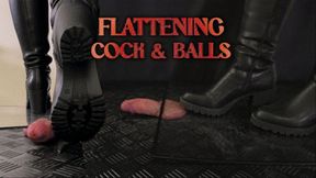 Secretary Flattening Cock and Balls, Plexiglass and Black Heels (Edited Version) - Tamystarly - Cock Balls Crush Trample, CBT, Bootjob, Trampling, Shoejob, Stomping