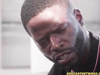 DOGFART - Gypsy Rose's Drives Fencing Salesman Wild – Squirts All Over His Monster Wang!