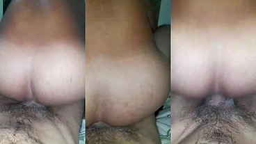 Quicando gostoso na pica do coroa