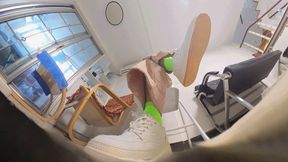 6K high-definition LELE sports shoes socks smelly feet - humiliating youJamie VR360