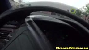 Stranded czech amateur with pierced pussy gets slammed