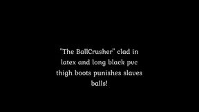 Mistress decides to own slaves balls !