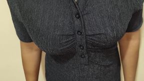 Telugu Anu Aunty in Black Dress Next Level Fucking