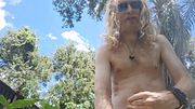 You find a naked man out in the wild - and then you end up totally naked and covered in cum!