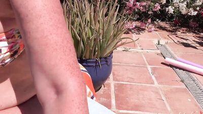 Aunt Judy's XXX - Meeting Hot Mature MILF Maggie Moon at the Hotel Pool (POV)