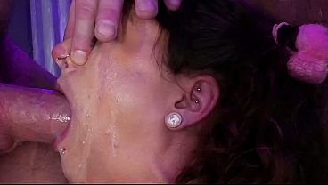 2hr video of rough dungeon sex facefucking and bondage