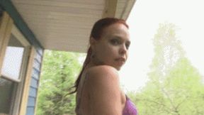 Spring Buttplug & Lingerie Outside 480p mp4