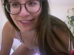 Pale amateur teen brunette Lynn Love