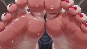 Goddess Zara: 4K Hentai POV - Sweat-Soled Giantess Tease