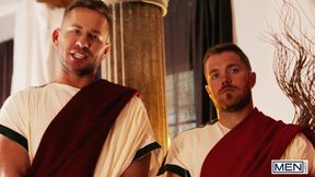 MEN - Caesar MrDeepVoice Claims His Throne On Dom King's Cock In A Steamy Gladiator Encounter