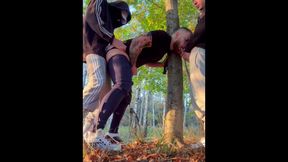 Threeway of Sizzling Youngsters Faggots Grind Tormentor Scally Youngster drill fellatio oral job gargle stinky socks