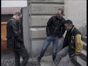 Gorgeous blonde girl gets banged by few horny dudes