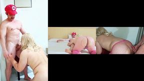 seu mario meteu o pau no cu do rabudo loiro que saiu do armario e provou a porra do pau do mario