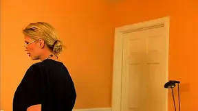 Sexy blonde babe masturbating on her bed