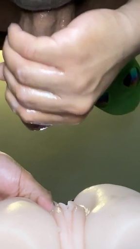 Must-share moment from &quot;POV Of Big Masked Man Fucking Sex Doll Until He Shoots A Big Moaning, Messy Cumshot On Toy&quot;