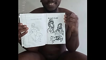 Showing off a sketch of new banging hot friends from across the globe I found on Facebook