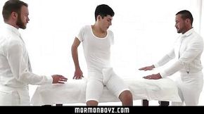 Submissive Boy Fucks Two Older Men