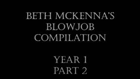 Beth McKenna's Blowjob Compilation Year 1 Part 2