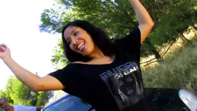 Neighbour's Latina whore gets legal full blowjob and rides tight pussy