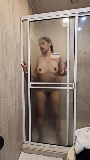 Passionate sex in the shower