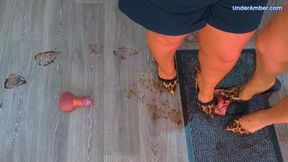 203. Human Doormat 1: Lick The Mud From The Soles Of Our Wild Stilettos - Sky Cam - Face Busting Trample Trampling Shoe Foot Heel Worship Gagging