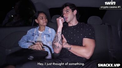 19yo shy teen destroyed in parking lot dildo anal ride hard rough sex