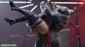 Venom Holds Psylocke Mid-Air & Pounds Her Ass