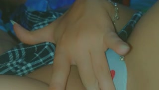 Horny student shy trying to masturbate first time with her webcam on