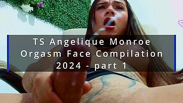 TS Angelique Monroe - Orgasm Face Compilation