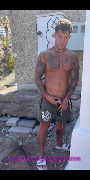 Piss in the Street with My Soft Cock
