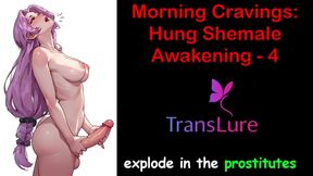 English Audio Sex Story - Morning Cravings: Hung Shemale Awakening - 4