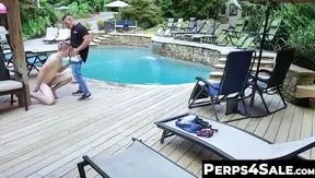 Poolside Passion: Aiden Asher Jock Jax Share Steamy Bareback Action – 18+GayPorn