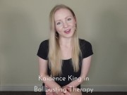 Ballbusting therapy with hot blonde doctor