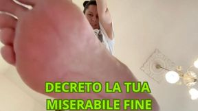 DECRETO LA TUA MISERABILE FINE