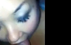 Asian MILF bj mouthful