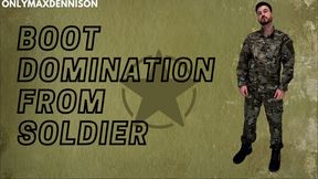 Gay foot fetish - soldier boot domination