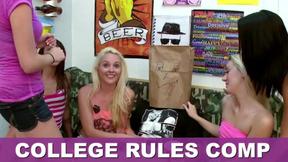 ”College Room Delight: Teen Sluts Get Frat Boy Action”