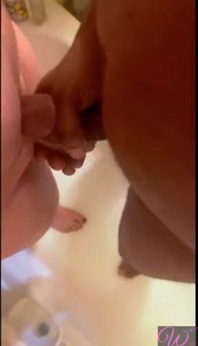 Shower frotting with ts DianaDeelight POV stepsister gets soaked