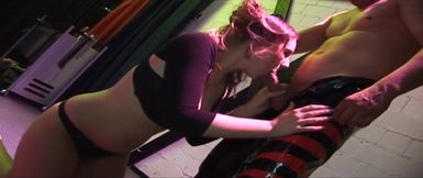 Mature Brunette Deepthroats Throbbing Cock in Wild Group Orgy