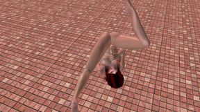 Beautiful Shemale Fingers Her Ass Then Shakes Dick to Her Mouth 3D Hentai