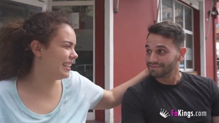 Busty brunette sates her sex urges with a guy she just met