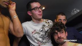 Amazing orgy in a bus in Paris