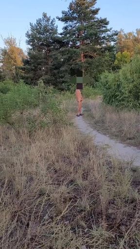 Risky Masturbation in Park