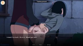 Naruto - Kunoichi Trainer [0.14.1] Part 50 Hinata Blowjob - Mikasa Sex by Loveskysan69