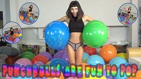 Punch balls are fun to pop