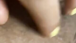 Clitoris rubbing makes me cum so rough