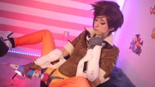 Tracer (Overwatch Hitachi until she cums
